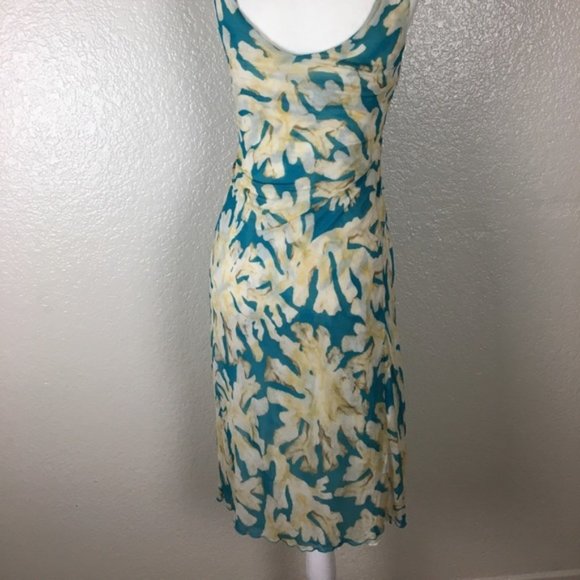 DVF Vintage Hawaiian Floral Sleeveless Midi Dress - Picture 2 of 6